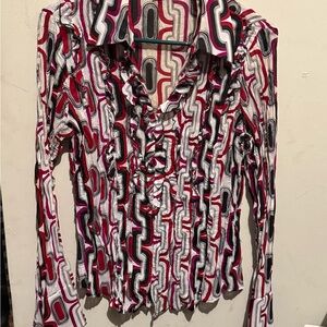 Sunny Leigh Women's Multicolor Patterned Top